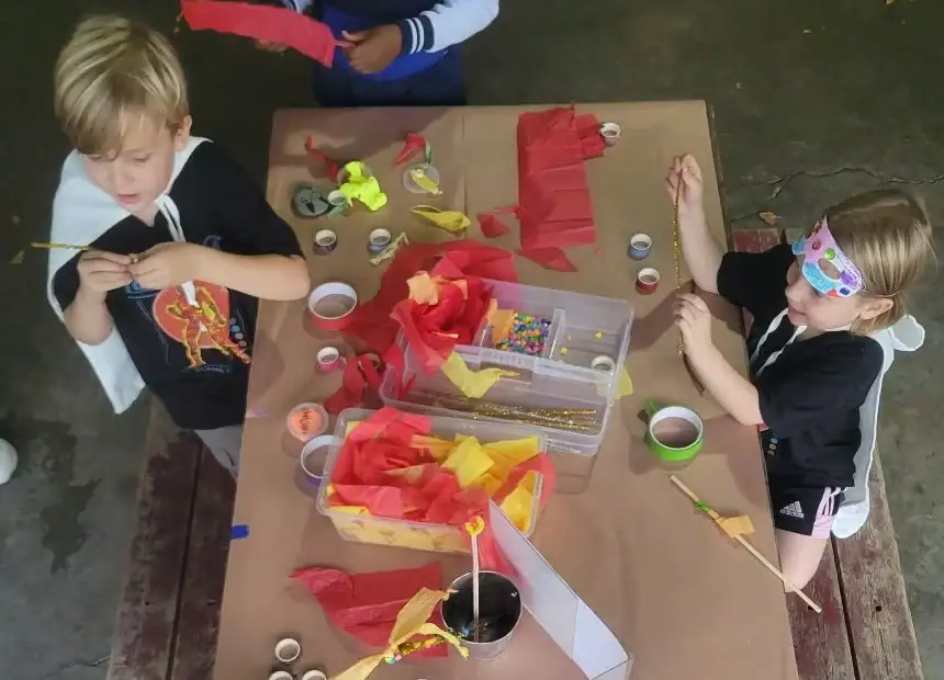 Superhero Birthday Party with kid-made costumes